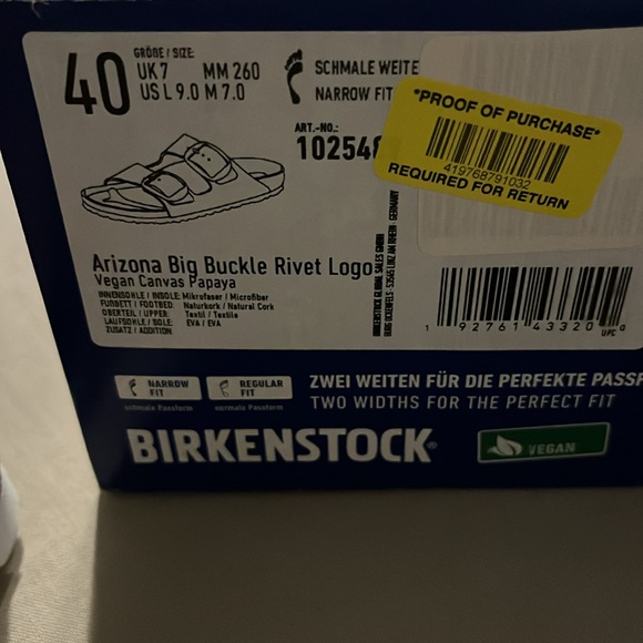 BIRKENSTOCK Arizona Big Buckle Rivet Logo Papaya - Picture 4 of 5